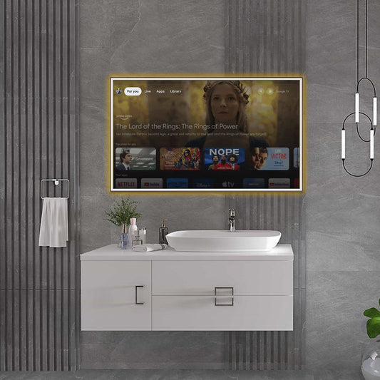 Transform Your Bathroom into a Smart Oasis with Soulaca Google TV Mirror (LED Light Built-in)