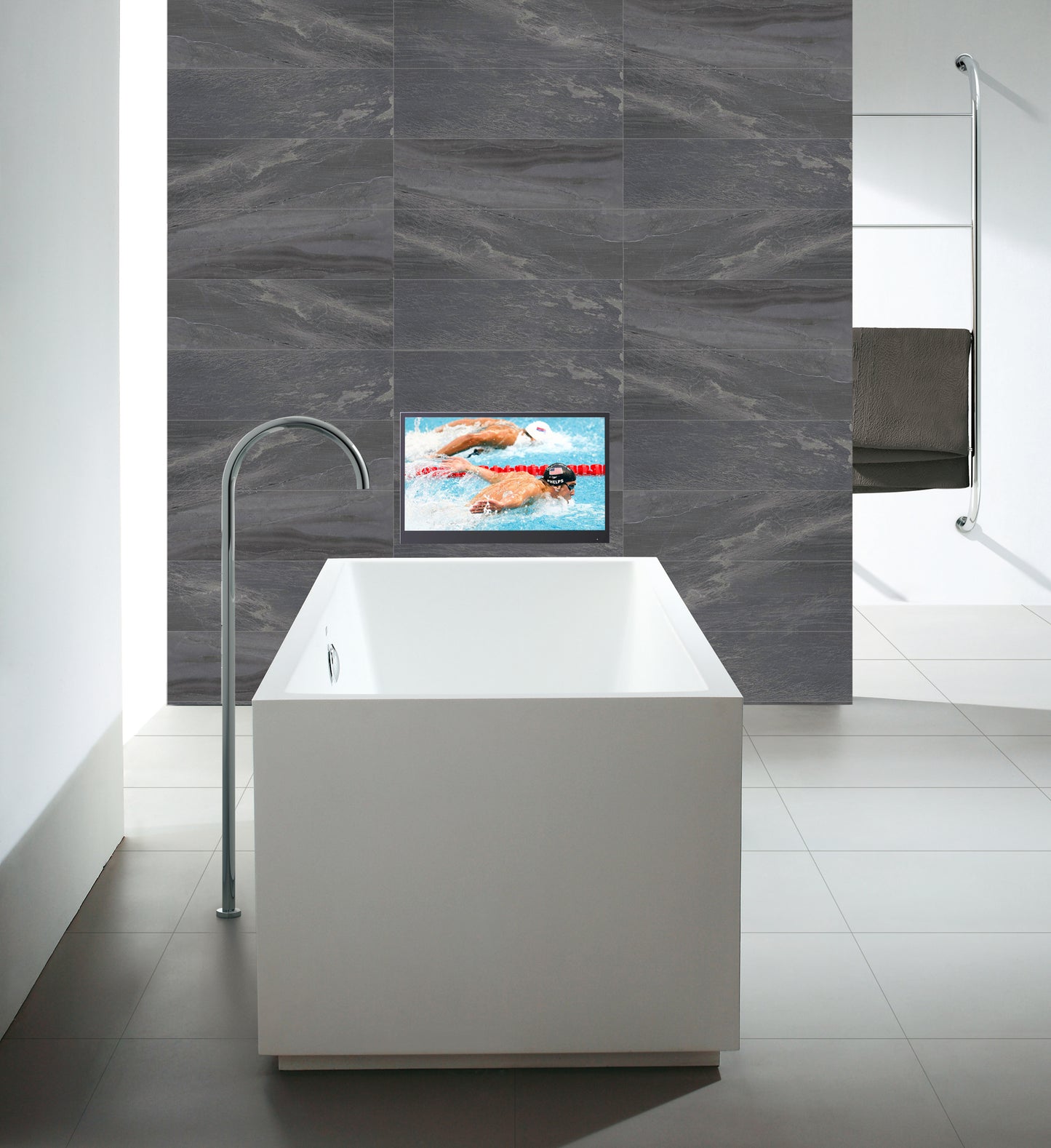 Soulaca品牌18.5吋浴室黑色防水智能電視香港地区用DTMB-T/ 18.5 inch Smart Waterproof Bathroom TV DTV Black Color Hong Kong Available DTMB-T-Soulaca