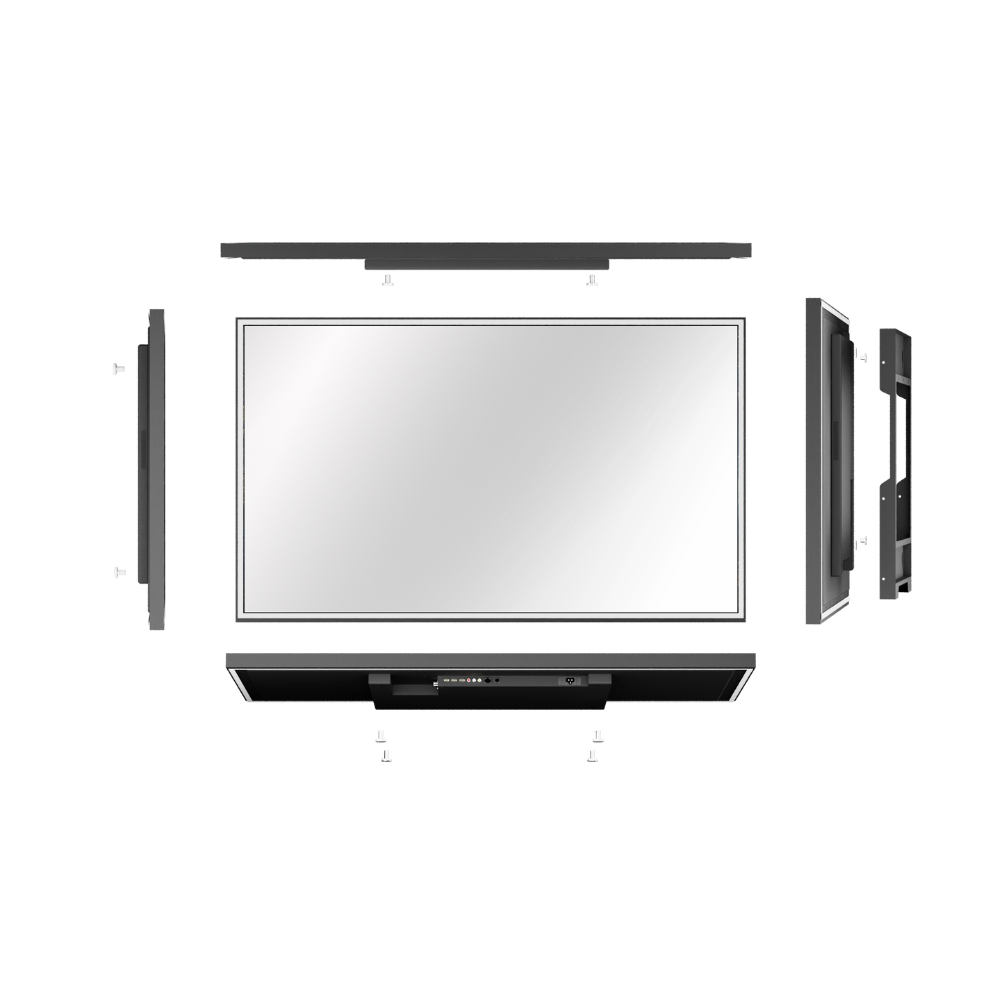 43-inch 4K UHD Makeup Mirror TV, Licensed Google TV with Hey Google Voice Remote, Built-in Tunner, Water Resistant-Soulaca