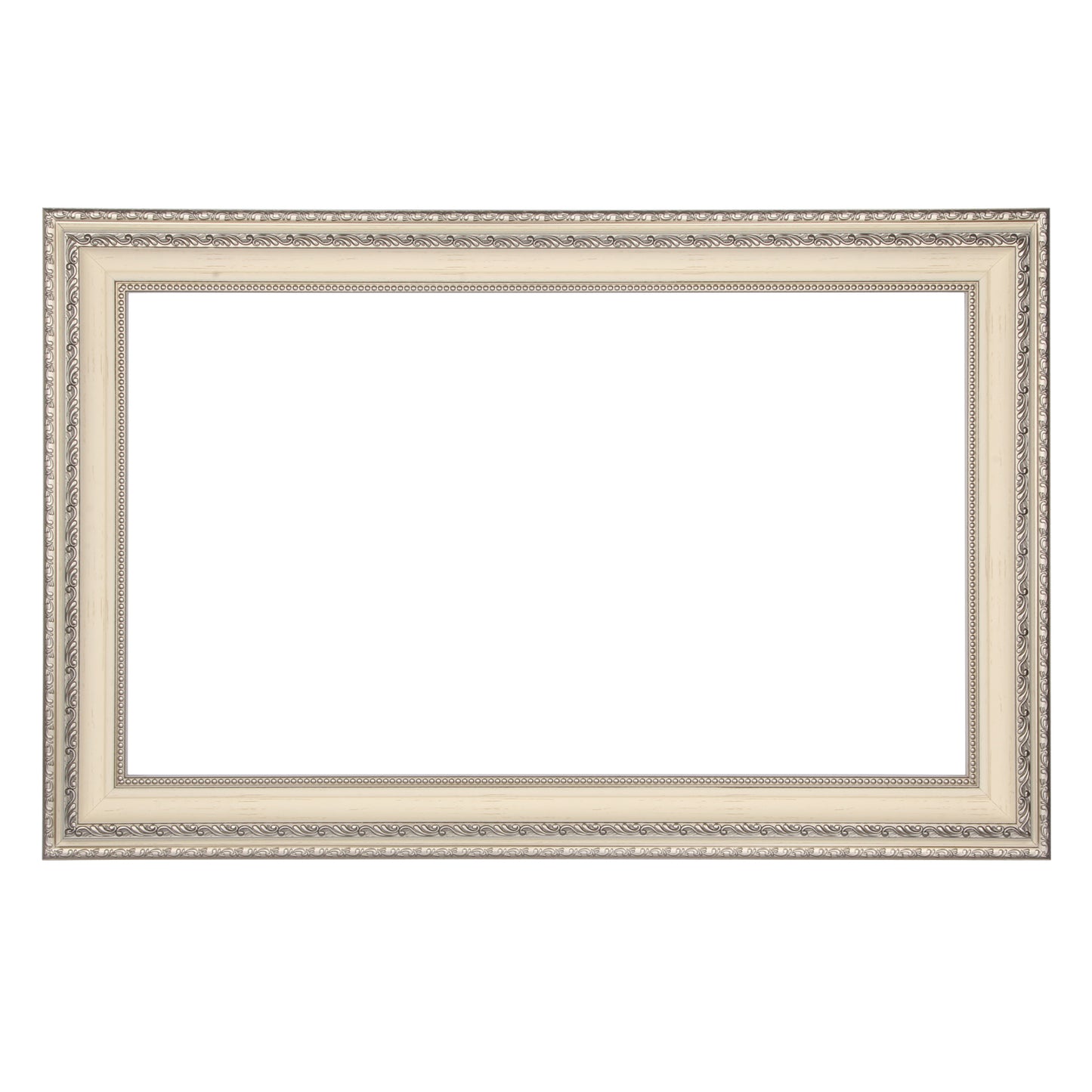 Soulaca 27 inch Smart webOS Mirror Framed TV for Bathroom Waterproof Shower Television with Ivory White Color Decorative Frame-Soulaca