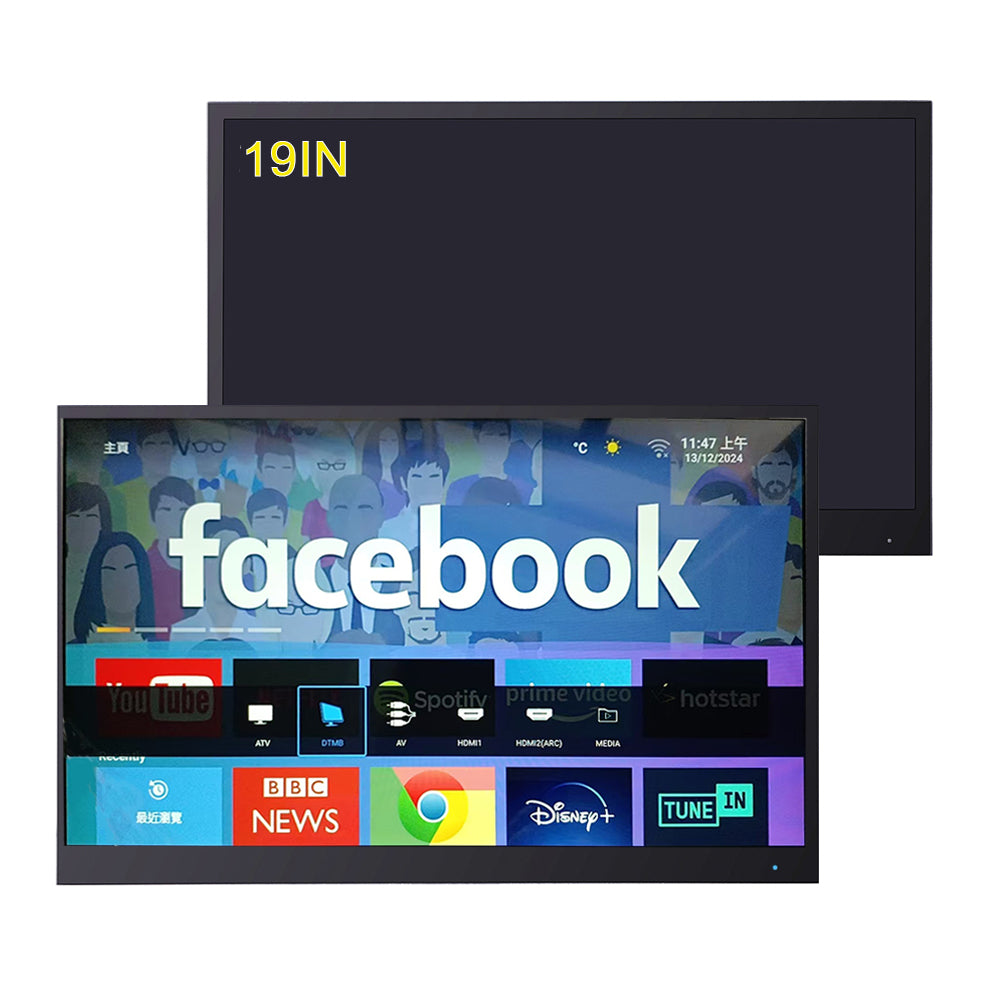 Soulaca品牌18.5吋浴室智能防水電視香港可用白色DTMB-T/ 18.5 inch Waterproof Bathroom White Color Smart LED TV Available Using in Hong Kong DTMB-T