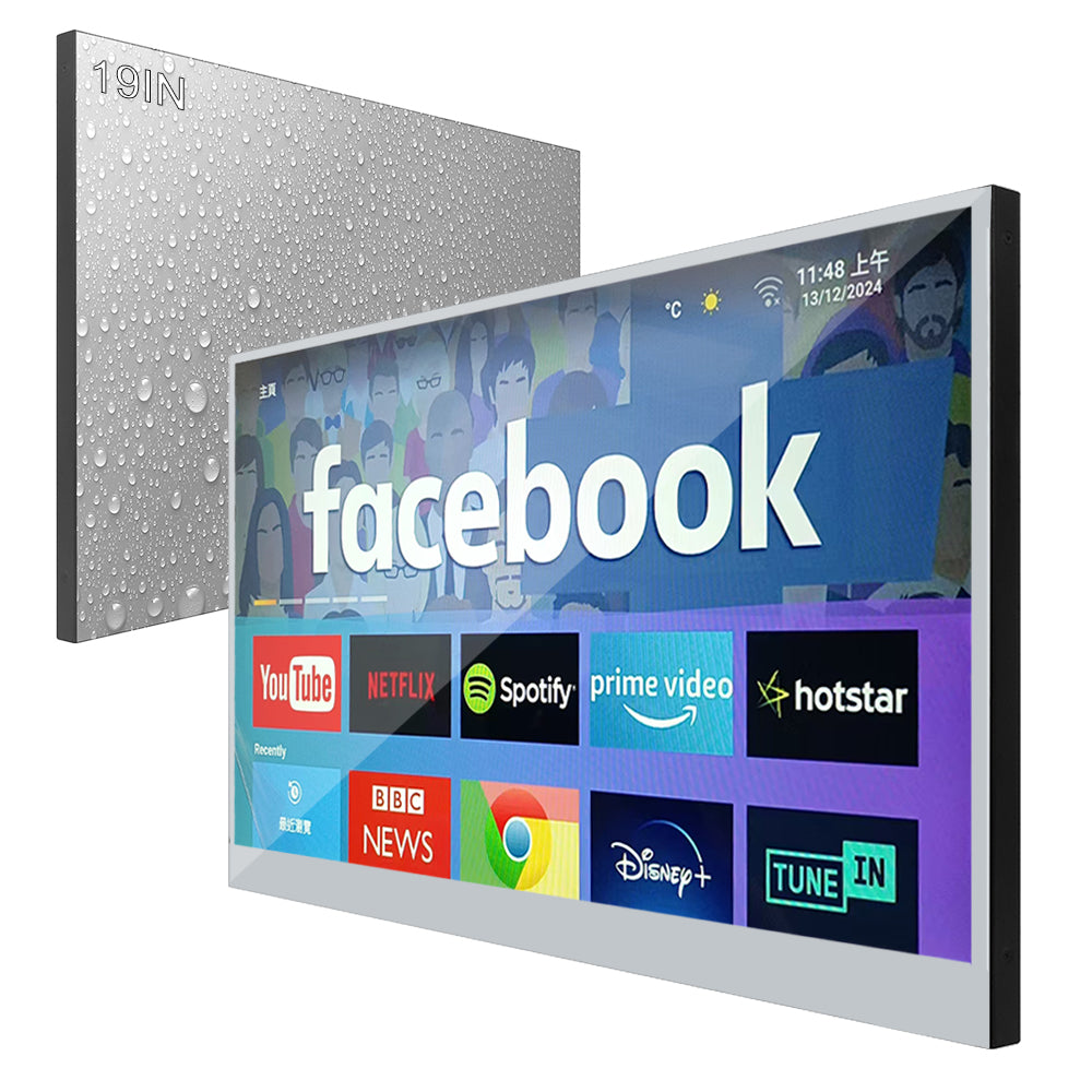 Soulaca品牌18.5吋浴室智能防水電視香港可用白色DTMB-T/ 18.5 inch Waterproof Bathroom White Color Smart LED TV Available Using in Hong Kong DTMB-T