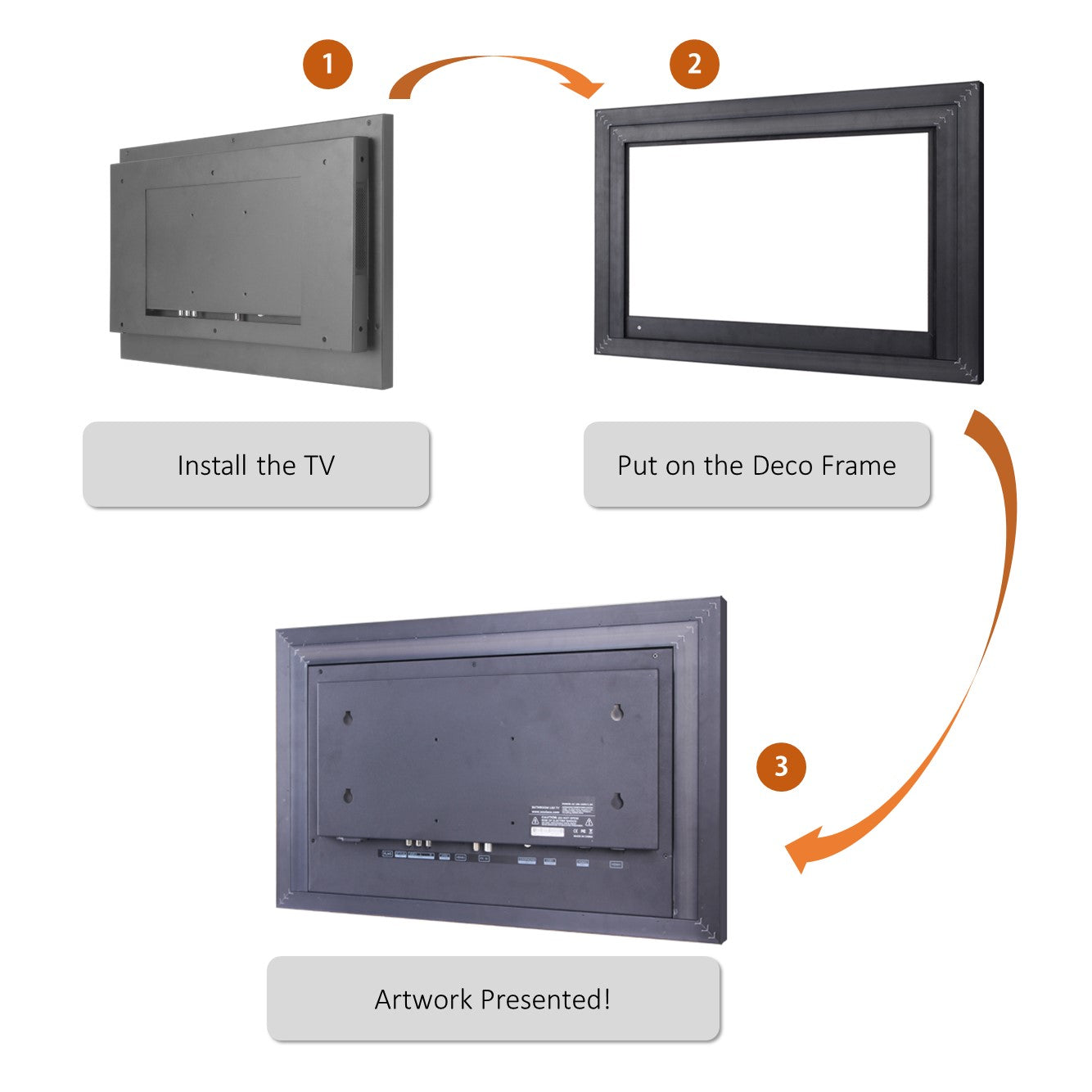 Soulaca 27 inches Smart webOS Mirror with White Frame TV Waterproof Shower Television Decorative Voice Control-Soulaca