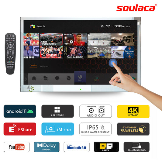 Discover the Future of Home Entertainment with Soulaca Touchscreen Android System Mirror TV