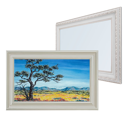 Soulaca White Frame Mirror TVs-22 inches or 27 inches