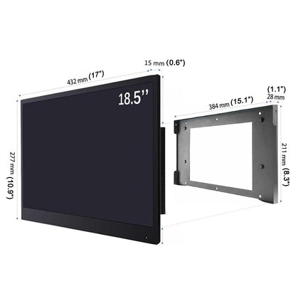 Soulaca 18.5 inches Smart Mirror LED Small TV with WiFi Bluetooth Waterproof Shower Television