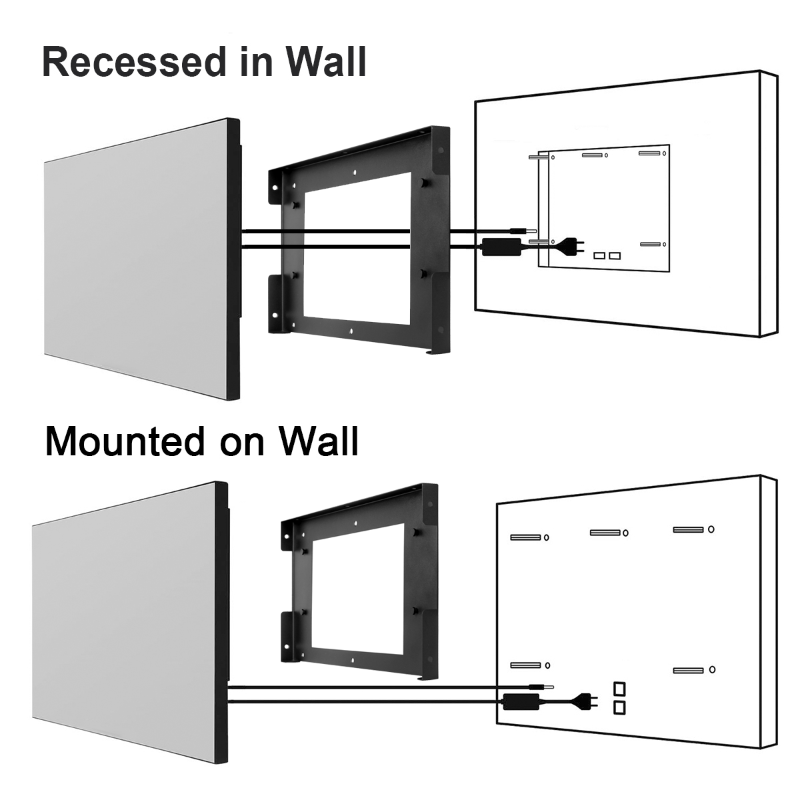 Soulaca 27 inch Touchscreen Smart Mirror TV for Bathroom Waterproof LED Television Hotel Kitchen