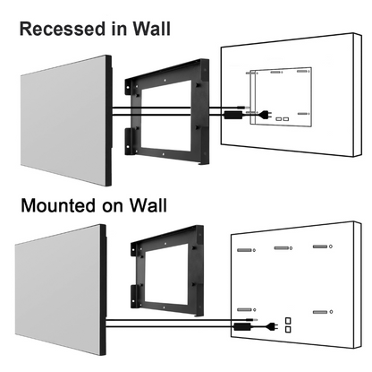 Soulaca 27 inch Touchscreen Smart Mirror TV for Bathroom Waterproof LED Television Hotel Kitchen