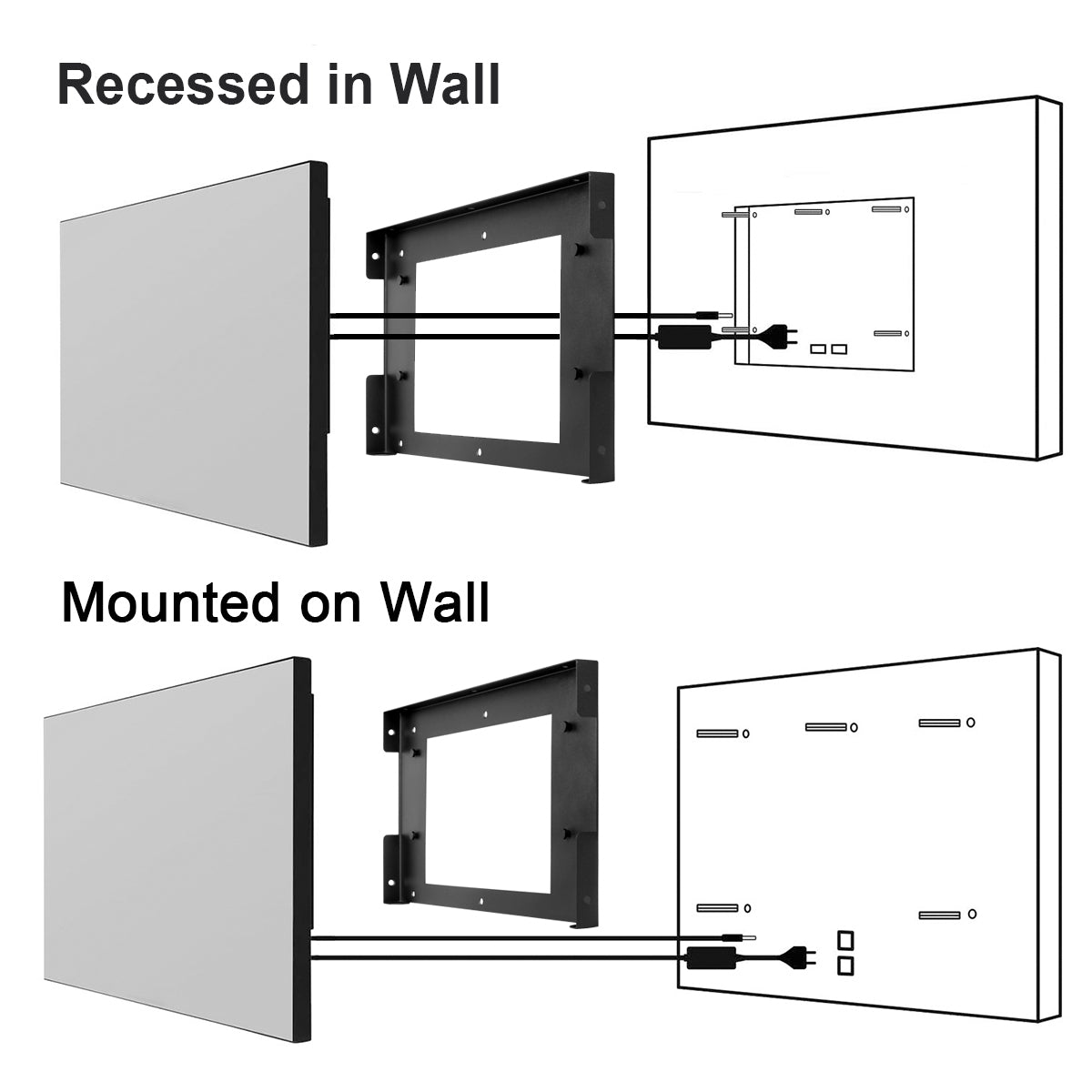 Soulaca 24 inch Smart Mirror webOS TV for Bathroom Waterproof Shower Television Netflix Prime Video Compatible-Soulaca