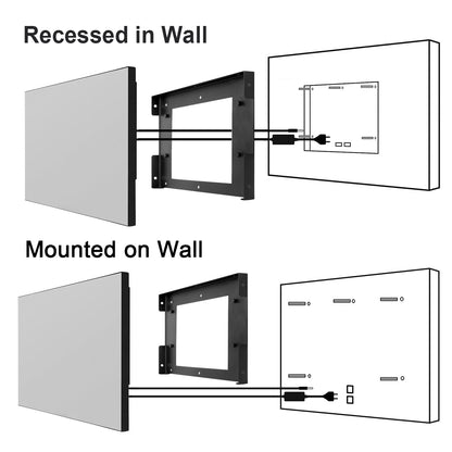 Soulaca 24 inch Smart Mirror webOS TV for Bathroom Waterproof Shower Television Netflix Prime Video Compatible-Soulaca