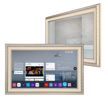 Soulaca 27 inch Smart Bathroom TV Magic Mirror LED TV webOS LG System Built-in Alexa Voice Control