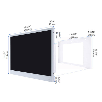 Soulaca品牌22吋浴室防水镜子智能電視香港可用DTMB-T/ 22 inch Smart Mirror TV DTMB-T HK Television Hotel SPA-Soulaca