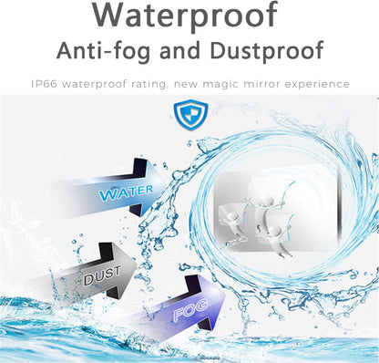 Soulaca 10.6 inch Magic Mini Mirror Waterproof LED Small TV Bathroom Shower Room DTV Tuner