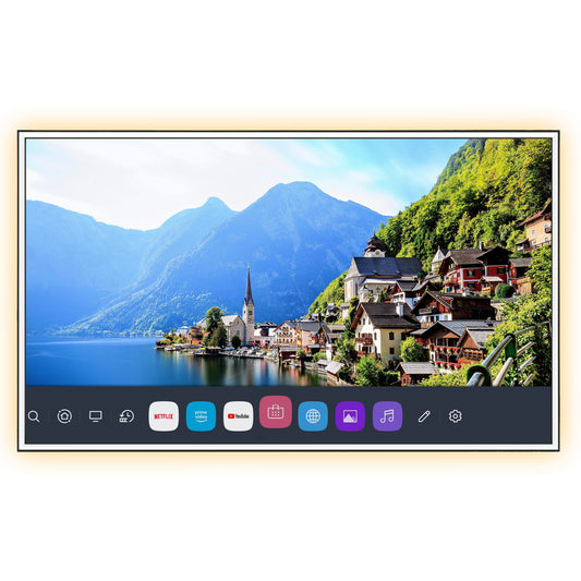 Soulaca 43 inch webOS Mirror TV with LED Light 4K UHD Built-in Apps for Spa Makeup Station