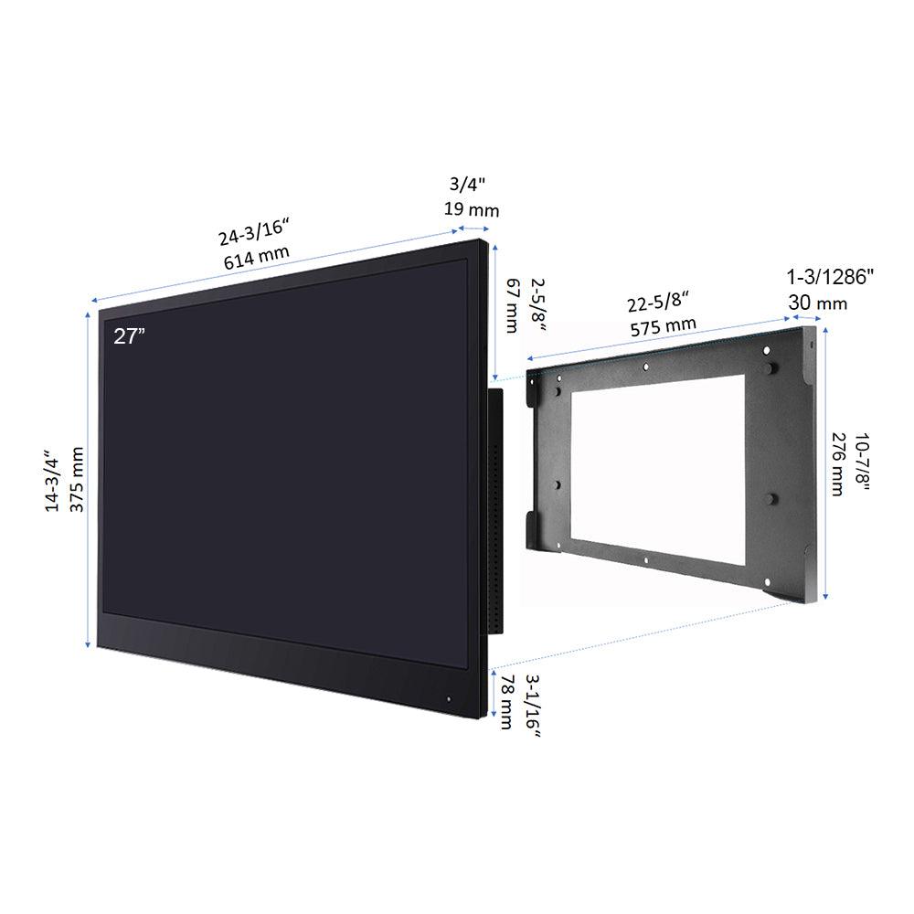 Soulaca 27" Smart Black LED Bathroom Waterproof TV IP66 Android TV WiFi&Bluetooth-Soulaca